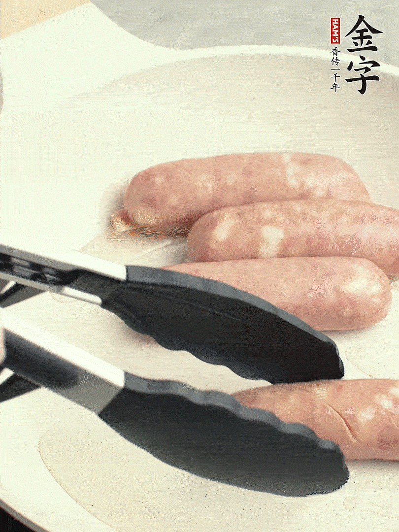 金字烤腸切花刀煎熟。